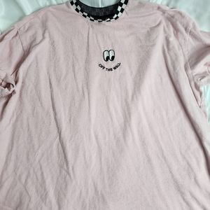 Pink Van's Off the Wall Crazy Oaf Shirt